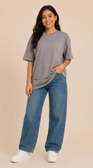 Polos Oversize Color Entero Premium Dama