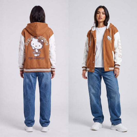 VARSITY JACKET HEL CAMEL
