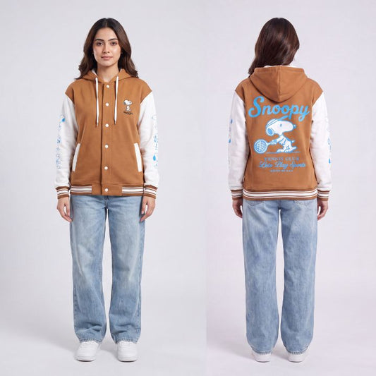 VARSITY JACKET SNO CAMEL