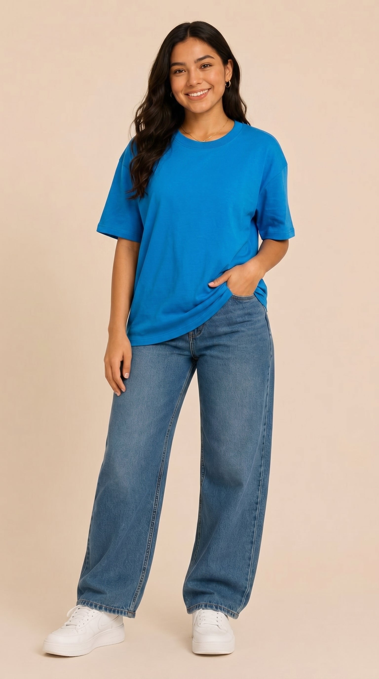 Polos Oversize Color Entero Premium Dama