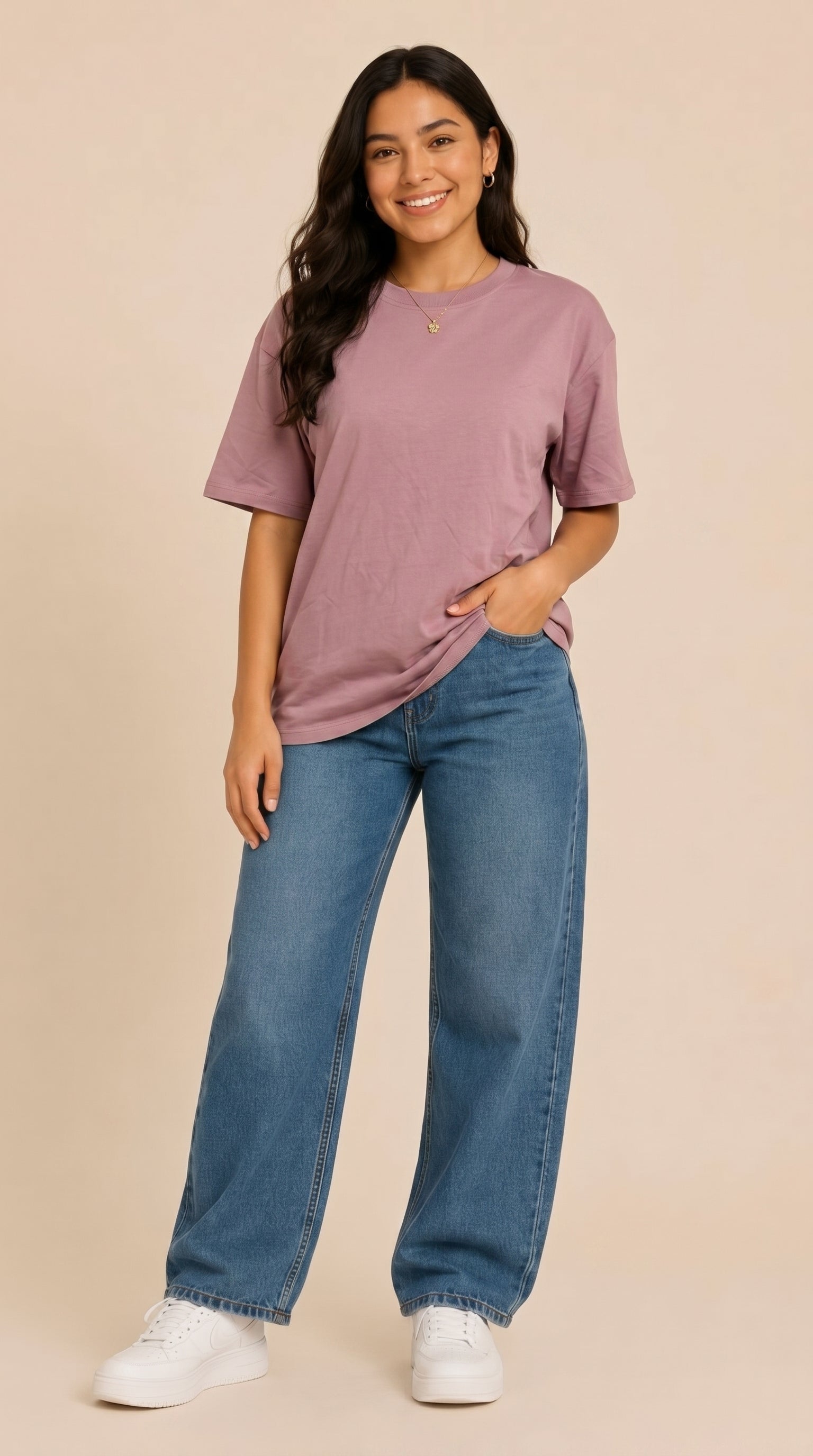 Polos Oversize Color Entero Premium Dama