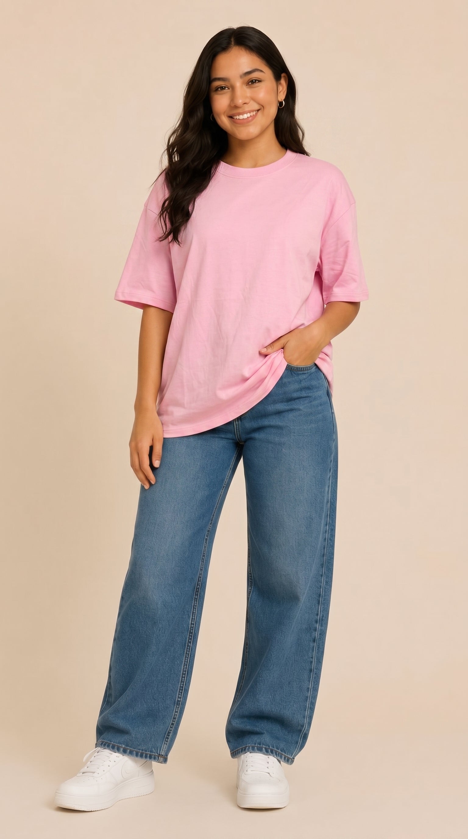 Polos Oversize Color Entero Premium Dama
